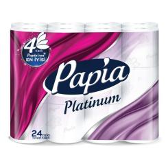 Туалетная бумага Papia Platinum 4 слоя 24 рулона Фото