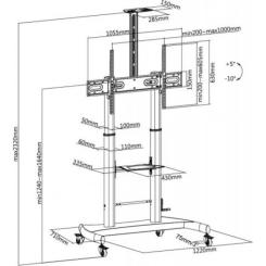 Стойка презентационная Gembird TVS-100T-02 Фото 11
