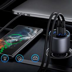 Зарядное устройство Ugreen 3xUSB 130W (2xUSB-C+USB-A) QC3.0 (EC705) Фото 2