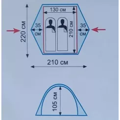 Палатка Tramp Quick 2 (v2) Green Фото 1