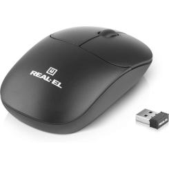 Мышка REAL-EL RM-313W Wireless Black Фото 1
