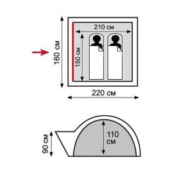 Палатка Tramp Lite Wonder 2 Sand Фото 11