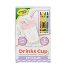 Набор для творчества Crayola Стаканчик-розмальовка Поні-клуб З олівцями Фото 3