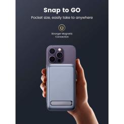Батарея универсальная Ugreen 10000mAh 20W Mini Magnetic Wireless (15086) Фото 10