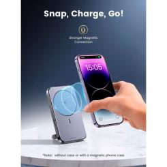 Батарея универсальная Ugreen 10000mAh 20W Mini Magnetic Wireless (15086) Фото 3