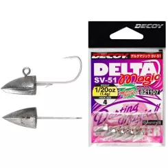 Джиг-головка Decoy SV-51 Delta Magic 4 1.8g (5шт/уп) Фото