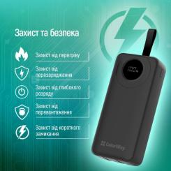Батарея универсальная ColorWay 30 000 mAh EnergyPlus PD/18W, QC3.0/22.5W, Black Фото 11