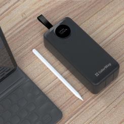 Батарея универсальная ColorWay 30 000 mAh EnergyPlus PD/18W, QC3.0/22.5W, Black Фото 6