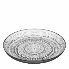 Тарелка Ardesto Verbena, 24.5см, скло, сірий Фото 2