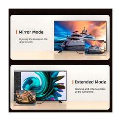 Кабель мультимедийный Cabletime USB-C to HDMI M 2.0m Фото 3