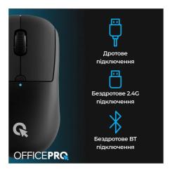 Мышка OfficePro M307B Silent Click Wireless/Bluetooth Black Фото 5