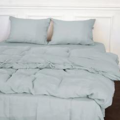 Постельное белье MirSon Лен Natural Linen Caspian 110x140 Фото