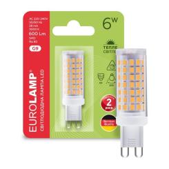Лампочка Eurolamp LED G9 6W 600Lm 3000K Фото 1