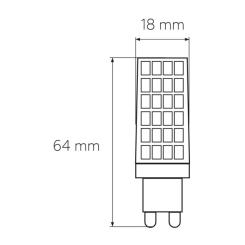 Лампочка Eurolamp LED G9 6W 600Lm 3000K Фото 2