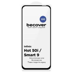 Стекло защитное BeCover Infinix Hot 50i (X6531) 10D Black Фото 1
