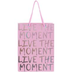 Подарочный пакет Axent бумажный Live the moment 18х24 см Фото 1