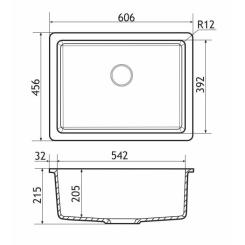 Мойка кухонная GRANADO Under top L avena Фото 4