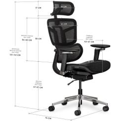 Офисное кресло Mealux S4 Air Black Фото 10