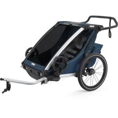 Коляска Thule Chariot Cross Double (Majolica Blue) Фото
