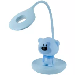Настольная лампа Kite Bear LED с аккумулятором, синий Фото