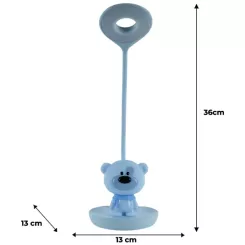 Настольная лампа Kite Bear LED с аккумулятором, синий Фото 6