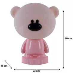 Ночник Kite Світильник LED з акумулятором Bear, рожевий Фото 5