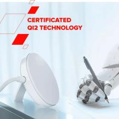 Зарядное устройство Canyon wireless charger WS-105 15W Qi2 White Фото 11