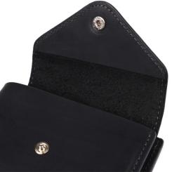 Кошелек Grande Pelle Из натуральной кожи Черный Фото 2