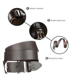 Ремень Grande Pelle Коричневый Фото 3