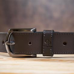 Ремень Grande Pelle Джинсовый Коричневый Фото 9