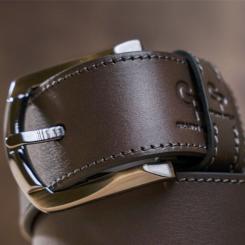 Ремень Grande Pelle Джинсовый Коричневый Фото 5