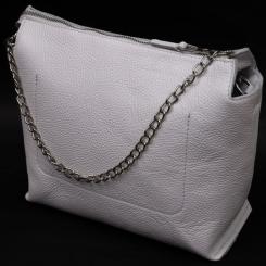 Сумка Grande Pelle Из натуральной кожи Белая Фото 1