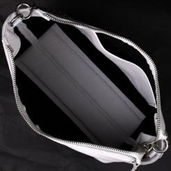 Сумка Grande Pelle Из натуральной кожи Белая Фото 4