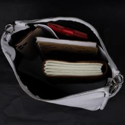 Сумка Grande Pelle Из натуральной кожи Белая Фото 5