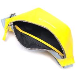 Сумка Grande Pelle Желто-голубая Фото 5