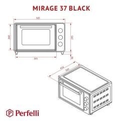 Электропечь Perfelli MIRAGE 37 BLACK Фото 11