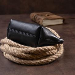 Косметичка Grande Pelle Из кожи Черная Фото 9