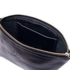 Косметичка Grande Pelle Из кожи Черная Фото 5