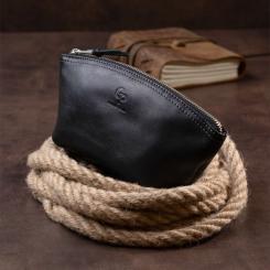 Косметичка Grande Pelle Из кожи Черная Фото 7