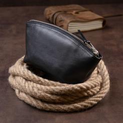 Косметичка Grande Pelle Из кожи Черная Фото 8