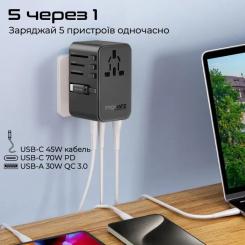 Зарядное устройство Promate tripmate-gan70r Фото 5