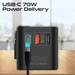 Зарядное устройство Promate tripmate-gan70r Фото 6