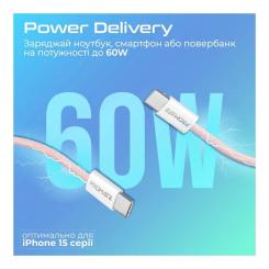 Дата кабель Promate USB-C to USB-C 2.0m Фото 2