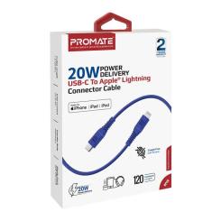 Дата кабель Promate USB-C to Lightning 1.2m Фото 1