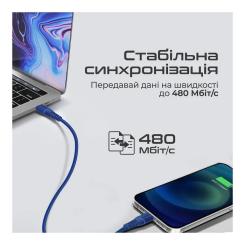 Дата кабель Promate USB-C to Lightning 1.2m Фото 4