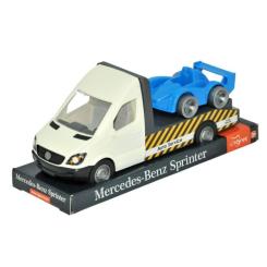 Спецтехника Tigres Mercedes-Benz Sprinter эвакуатор (белый) на планше Фото