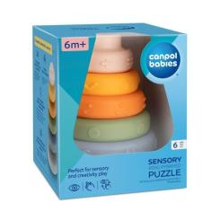 Развивающая игрушка Canpol пірамідка тактильна Фото 3