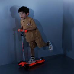 Самокат Micro Maxi Deluxe Glow LED Красная аура Фото 9