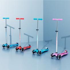 Самокат Micro Maxi Deluxe Glow LED Красная аура Фото 7