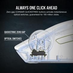 Мышка Corsair M75 RGB Wireless White Фото 5